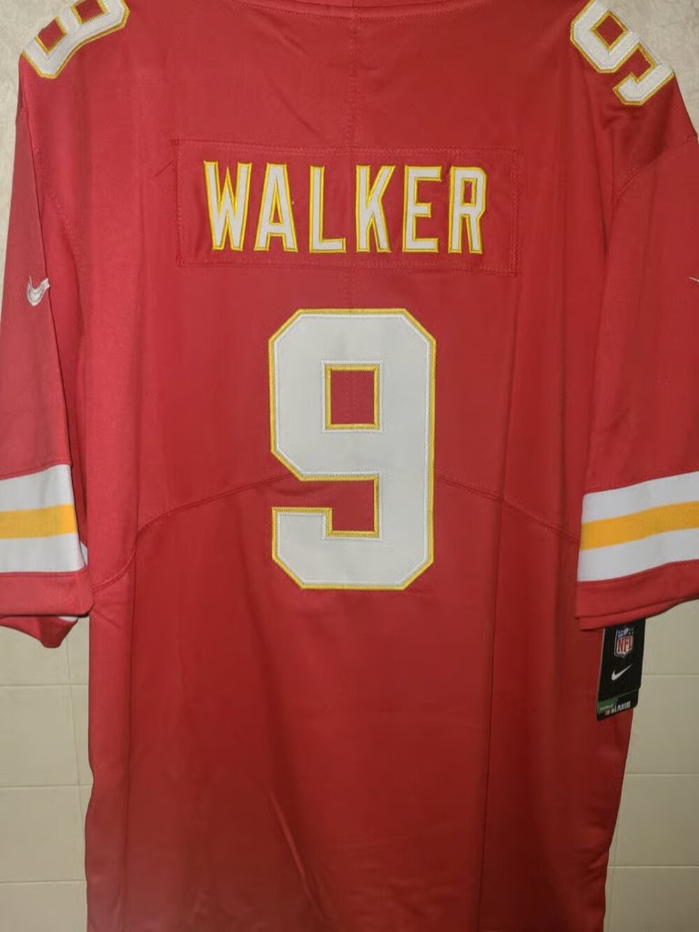 Kenneth Walker III Vapor Red Jersey Stitched